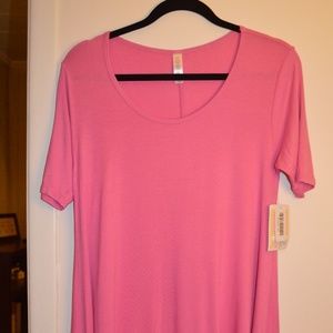 NWT Lularoe XS Perfect Tee SOLID Pink